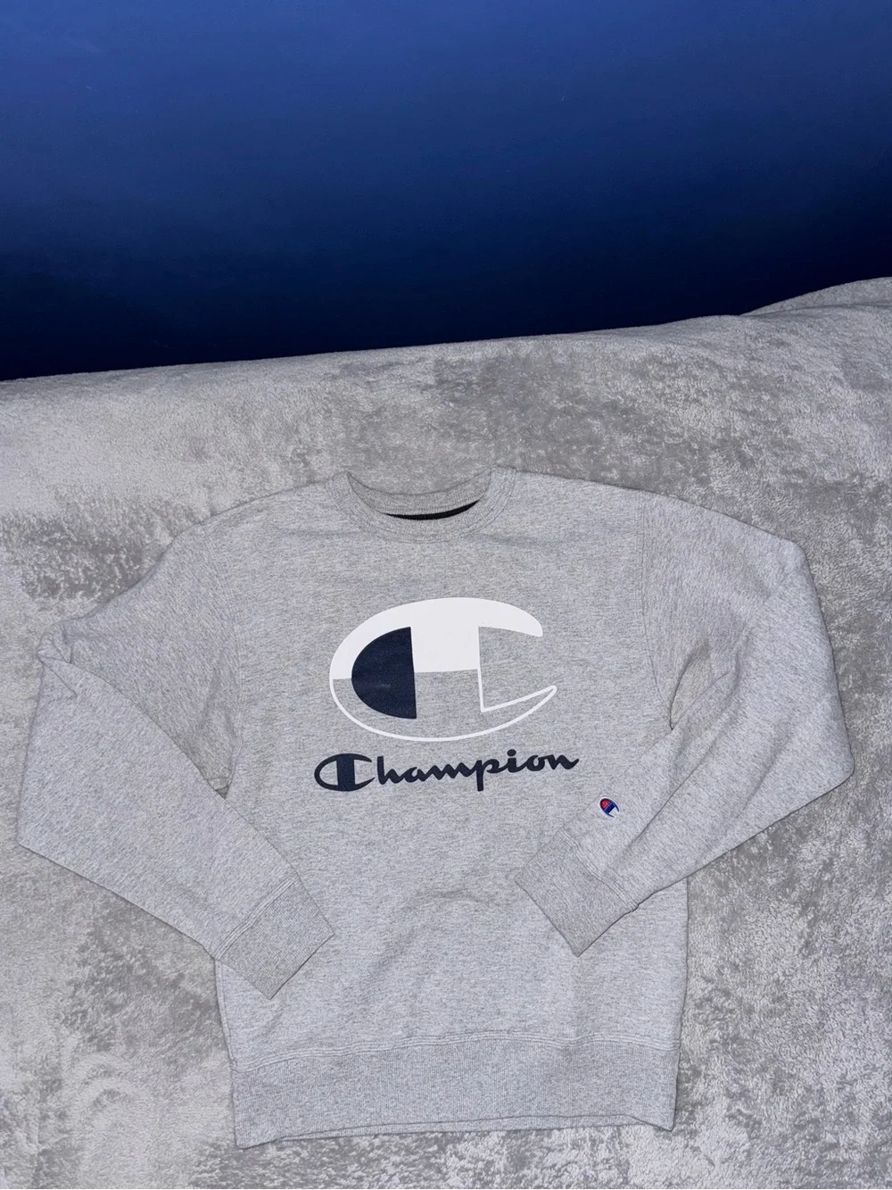 Mens Champion Crewneck Sweatshirts Bundle Gray & Red